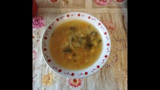Суп с молодой капустой и кабачком