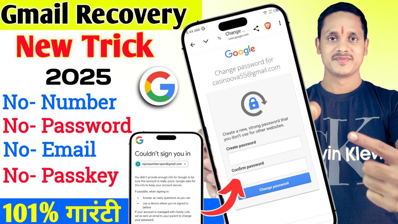 How To Recover Gmail Account | Gmail Account Recovery | Google Account ...