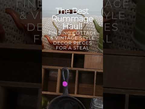 The Best Rummage Finds! cottage & vintage decor #rummagesale #cottagedecor #vintagedecor