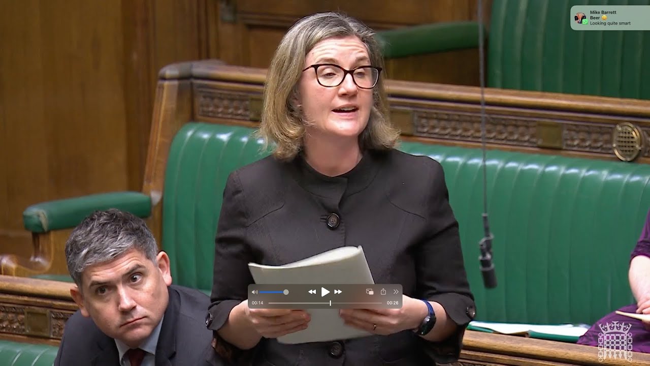 Dr Beccy Cooper MP asks Martin McCluskey, Minister for Energy Consumers about the Heat Network
