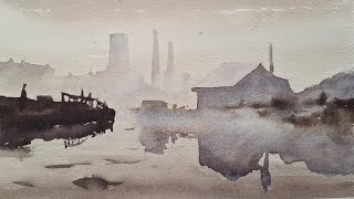 A great tonal value exercise in watercolour  lesson from previous live stream.