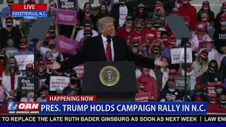 President Trump Holds Campaign Rally in Fayetteville, NC 9\/19\/20