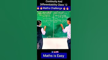 Continuity & Differentiability Class 12 | Class 12 Maths #continuity #shorts #youtubeshorts #class12