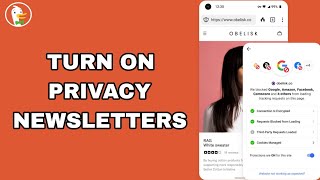 How To Turn On Privacy Newsletters On DuckDuckGo Private Browser App screenshot 5