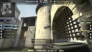 CSGO: NiP Get_Right 1v3 clutch VS EnVyUs