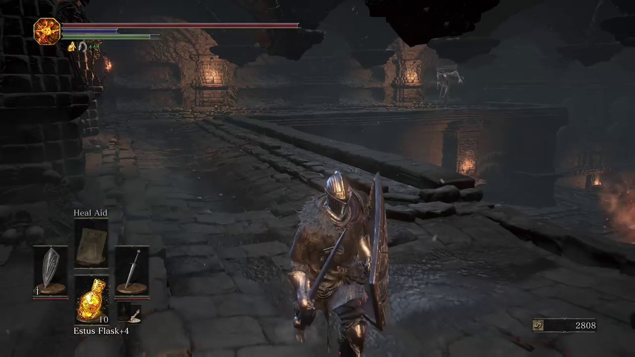 Dark Souls 3 The mimic killing the stray demon.