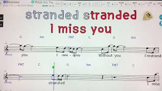 🚙 Stranded/Plumb ✨ MR* 노래방, 악보.가사 👍Karaoke songs with lyrics