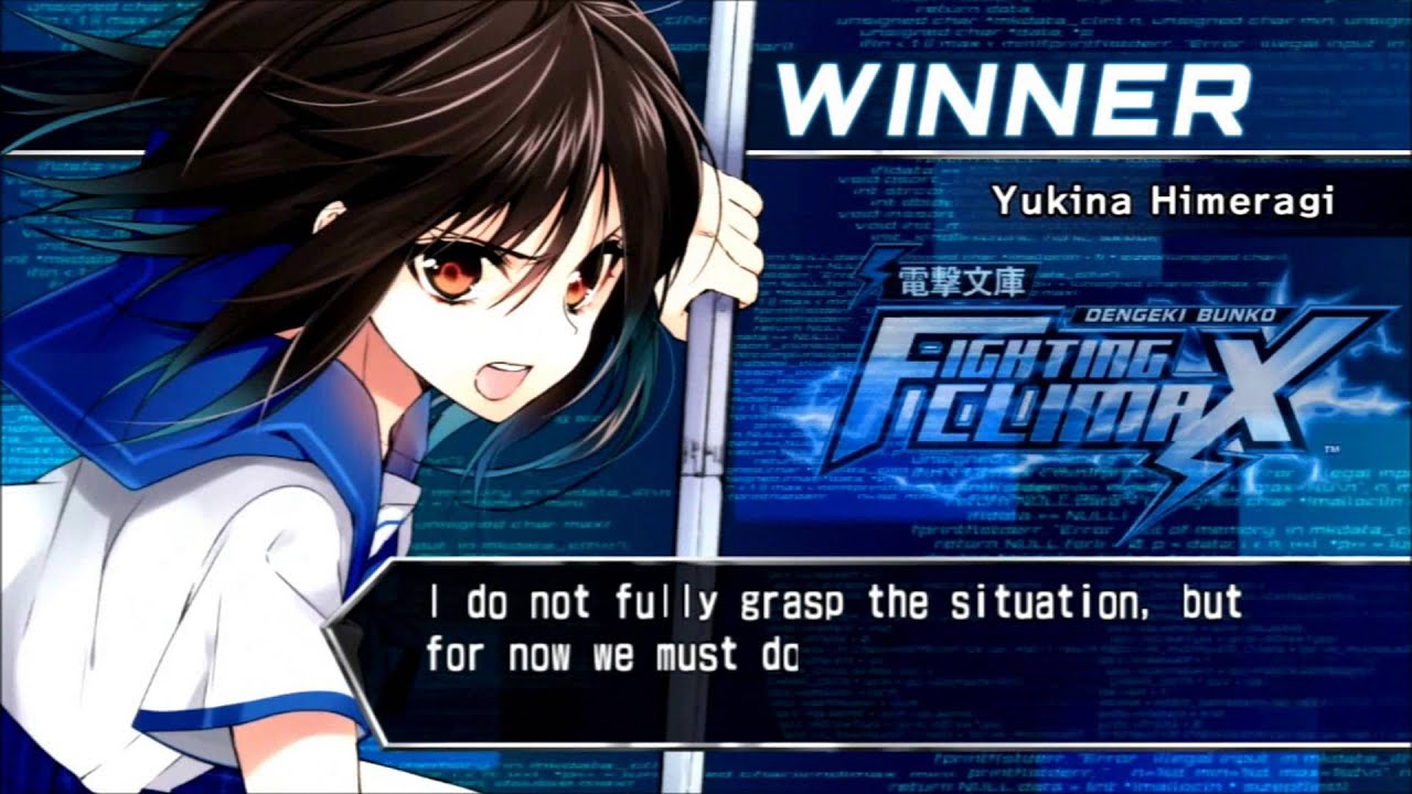 Dengeki Bunko Fighting Climax Story Mode Yukina Himeragi 1 3 Max Difficulty Youtube