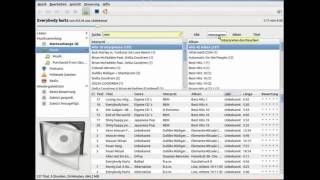 Rhythmbox can manage thousands of music files without the need of a directory structure