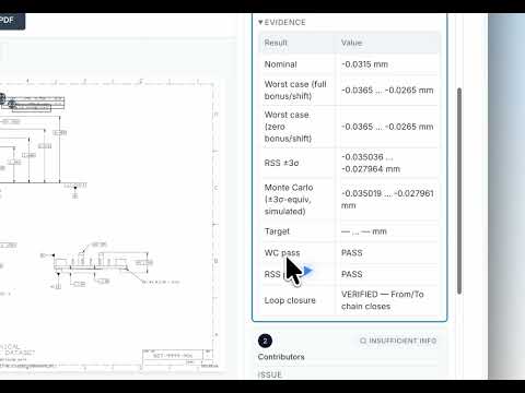 Tolerance Stack-up (WC, RSS, Monte Carlo, Thermal Analysis)