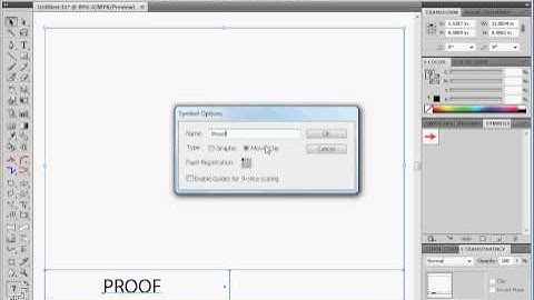 Creating a customer proof with illustrator - symbols panel