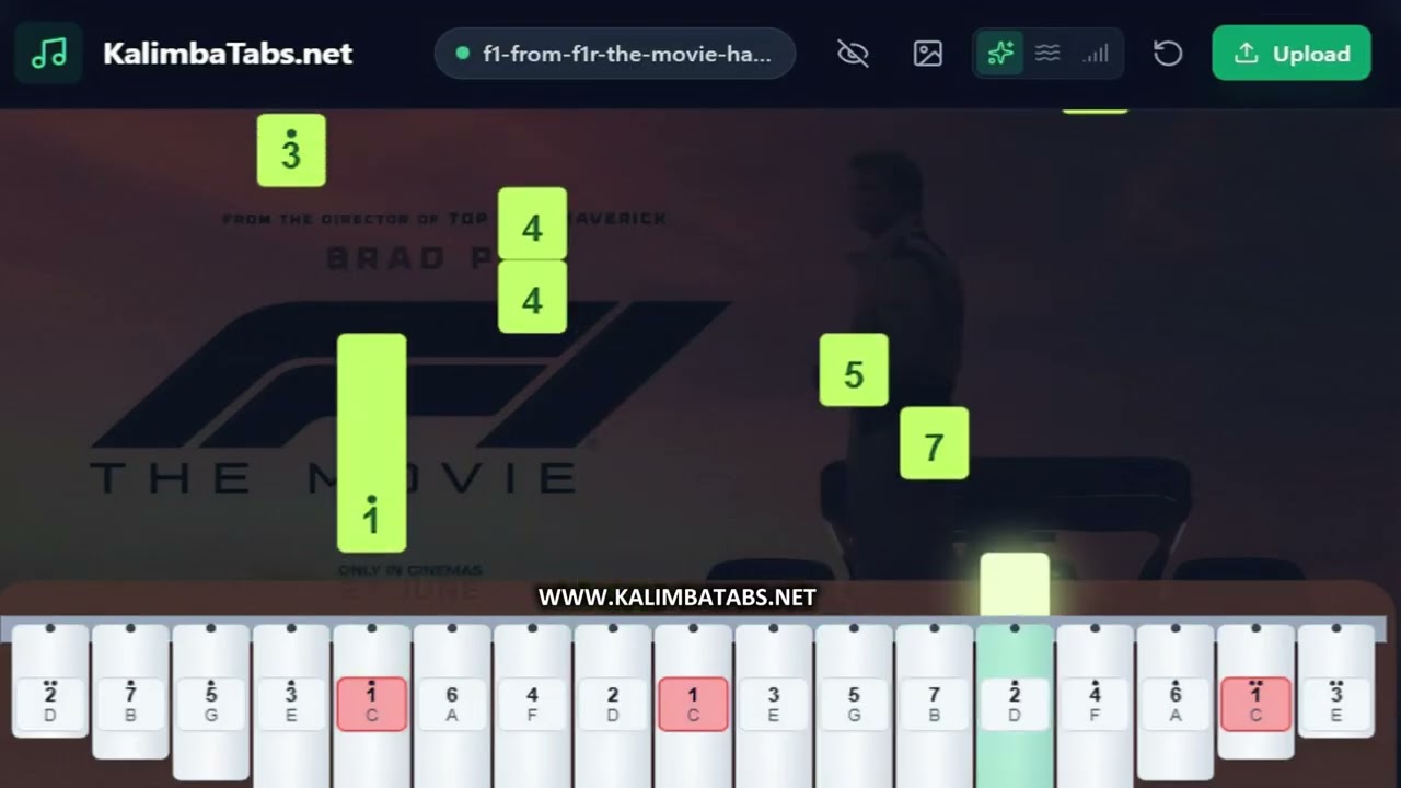 F1 Movie Theme - Hans Zimmer Kalimba Tutorial 
