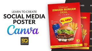 Learn To Create Stunning Social Media Posters with Canva | SQTeaches screenshot 1