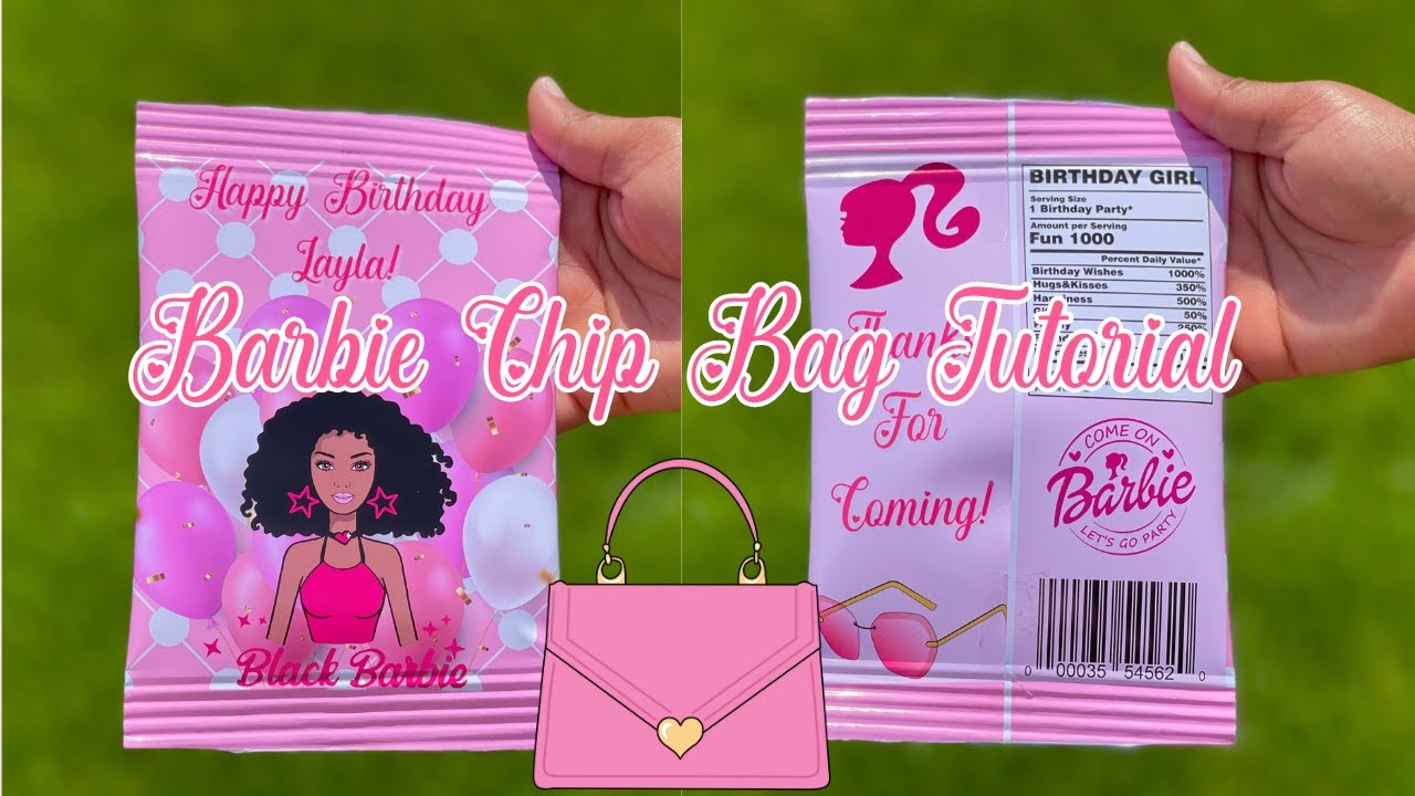 Printable Barb Chip Bags Barb Party Edit on Canva Instant  Etsy