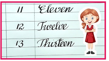 123 cursive writing | 11 to 20 | Number names |1234567 |  Numbers | Ginti 1-100