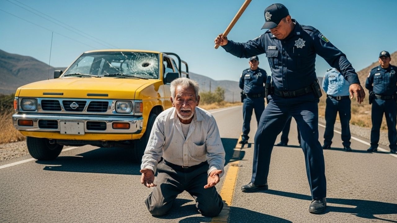 POLICÍA CORRUPTO DESTRUYÓ AUTO DE UN ANCIANO SIN SABER QUE ERA PADRE DE UN CORONEL Y UN FISCAL