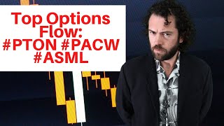 Top Options Flow #PTON #PACW #ASML