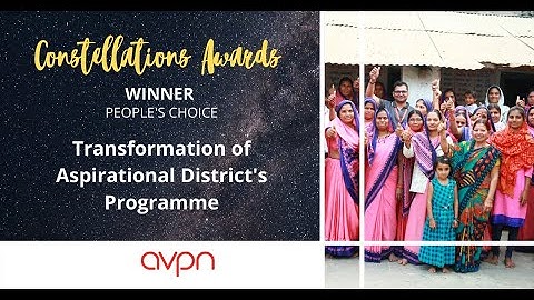 AVPN Constellations Awards 2021: Transformation of Aspirational Districts Programme