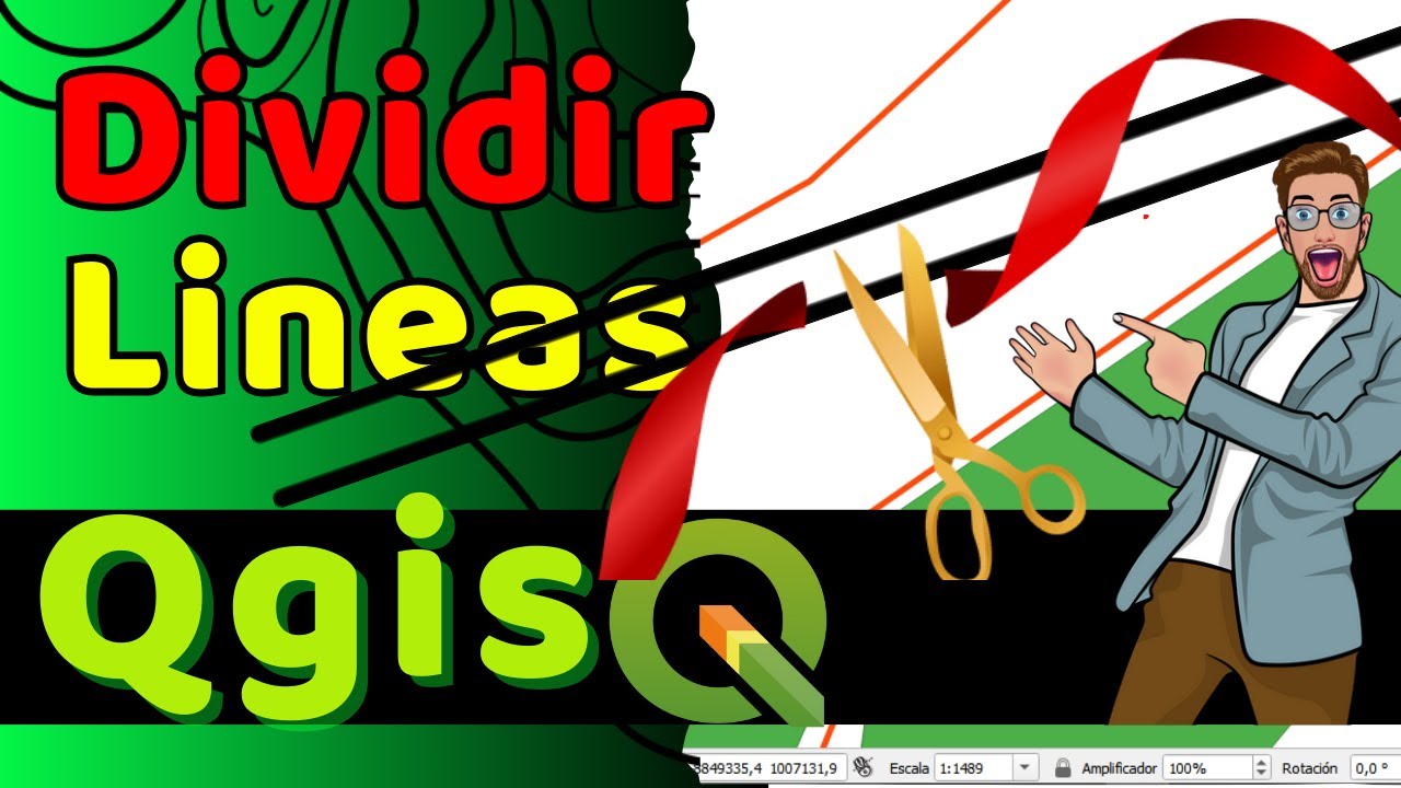 ️ Cómo DIVIDIR una LÍNEA en QGIS 2026 (Split Lines y Cortar Fácil y ...