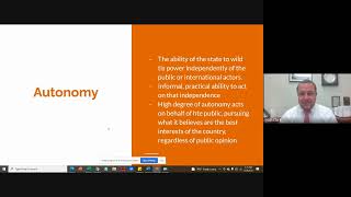 AP Comparative Quick Review #7: State - Capacity and Autonomy