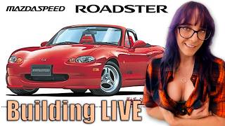 Finishing Interior Details on the MazdaSpeed Roadster Scale Model Kit | Hobby Night Hangout