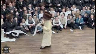 Satmar Rebbe R' Aharon Dances Mitzvah Tantz At His Einikel's Wedding in Williamsburgh - Adar I 5784