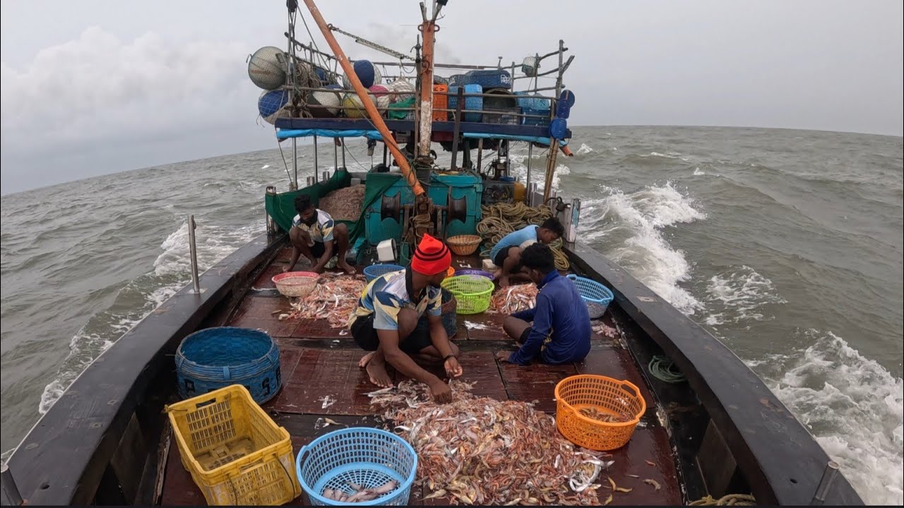 अचानक सुटले वादळ. जवळा पाण्यात वाहून गेला. Storm fishing . Mumbai India fishing