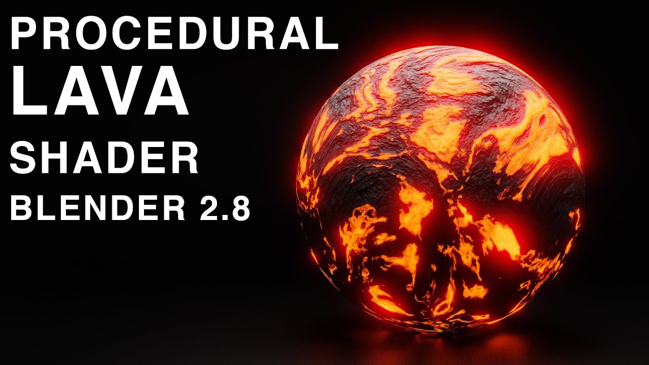 โปรแกรมblender  Update  Blender - Procedural Lava Shader in Blender 2.8