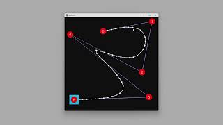 Touchdesigner Bézier Curve Manipulation Demo