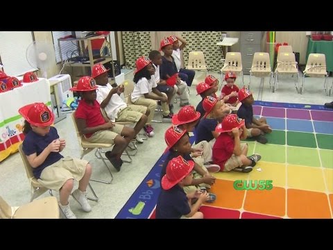 Local Fire Department Teach Student Fire Safety