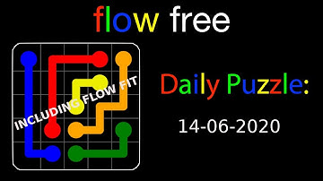 Flow free daily puzzles of June 14, 2020 SOLUTION - Gameplay Walkthrough (iOS & Android)