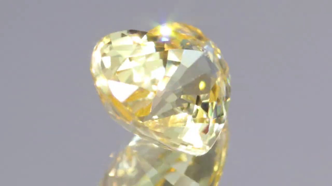 天然イエローサファイア 1.46ct 【非加熱・ハート】 マダガスカル