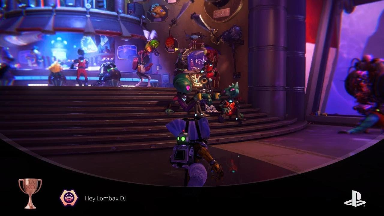Ratchet & Clank: Rift Apart. Hey dj trophy.