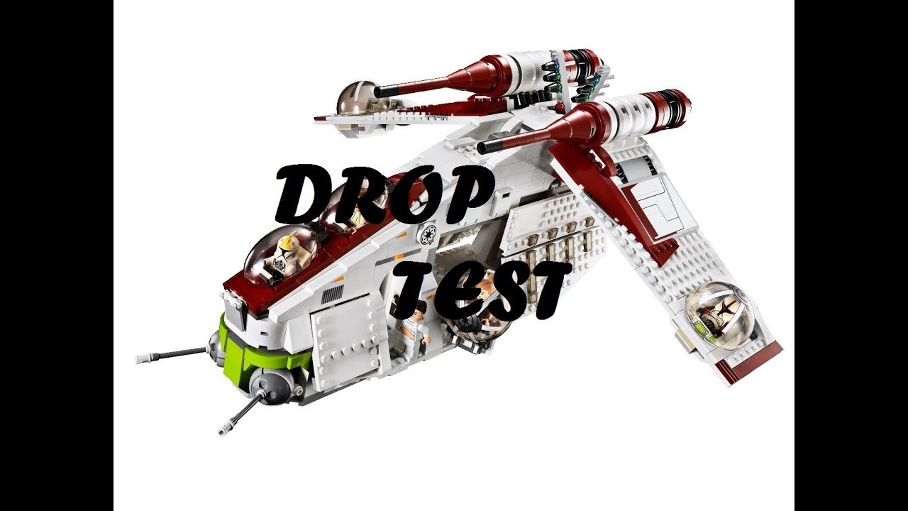 LEGO Star Wars 75021 Republic Gunship Drop Test - YouTube