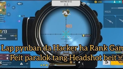 KYNDUH Hacker por ba lehkai Rank Game|| 🎯 Headshot rate ⚡AWM #Hacker#freefireindia 