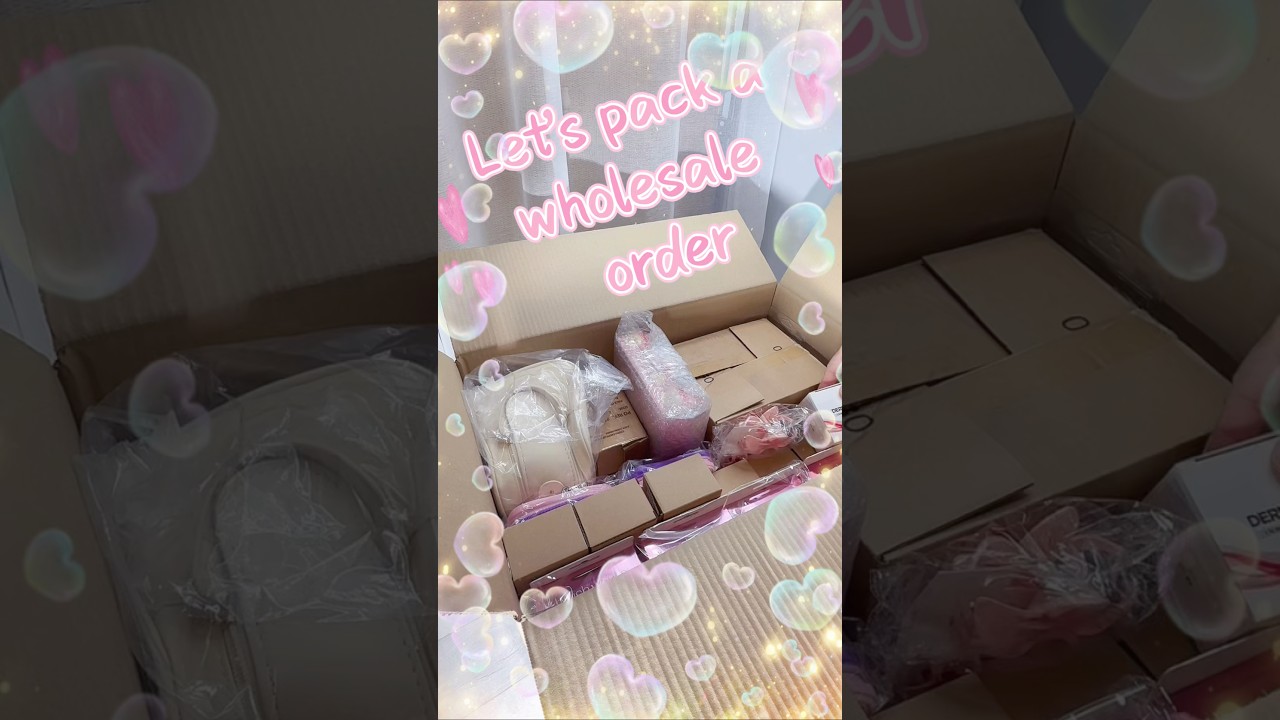 Let’s pick n pack a large wholesale order ✨🎀 real packing sound no music 