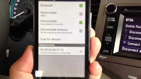 Pairing an Android Phone to Your Toyota Navigation and Entune System