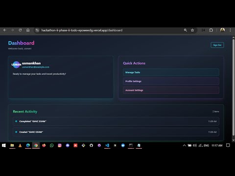 Full stack Todo App Using Claude code CLI and Spec Kit Plus