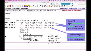 Solving Cubics using Factor Theorem