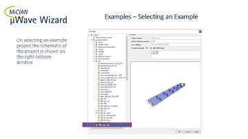 µWave Wizard - Start with using an example