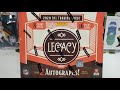 2020 Panini Legacy Football Hobby Box Opening. 2 Autos