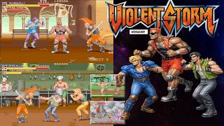 Violent Storm (1993) โ Full Gameplay Playthrough: Konami's Greatest Forgotten Brawler Masterpiece HD