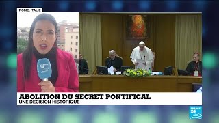 Le pape François lève le secret pontifical sur les abus sexuels