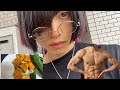V系女形筋肉ギタリストの減量ルーティン 27~28週目