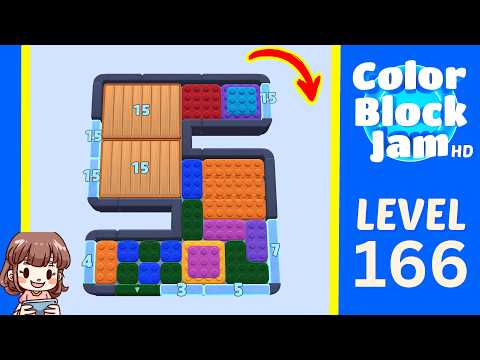 Color Block Jam Level 166 walkthrough video preview