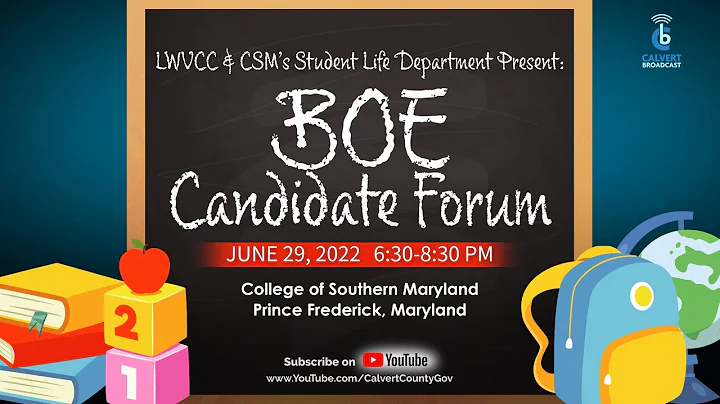 Board of Education - Candidate Forum - Calvert Cou...