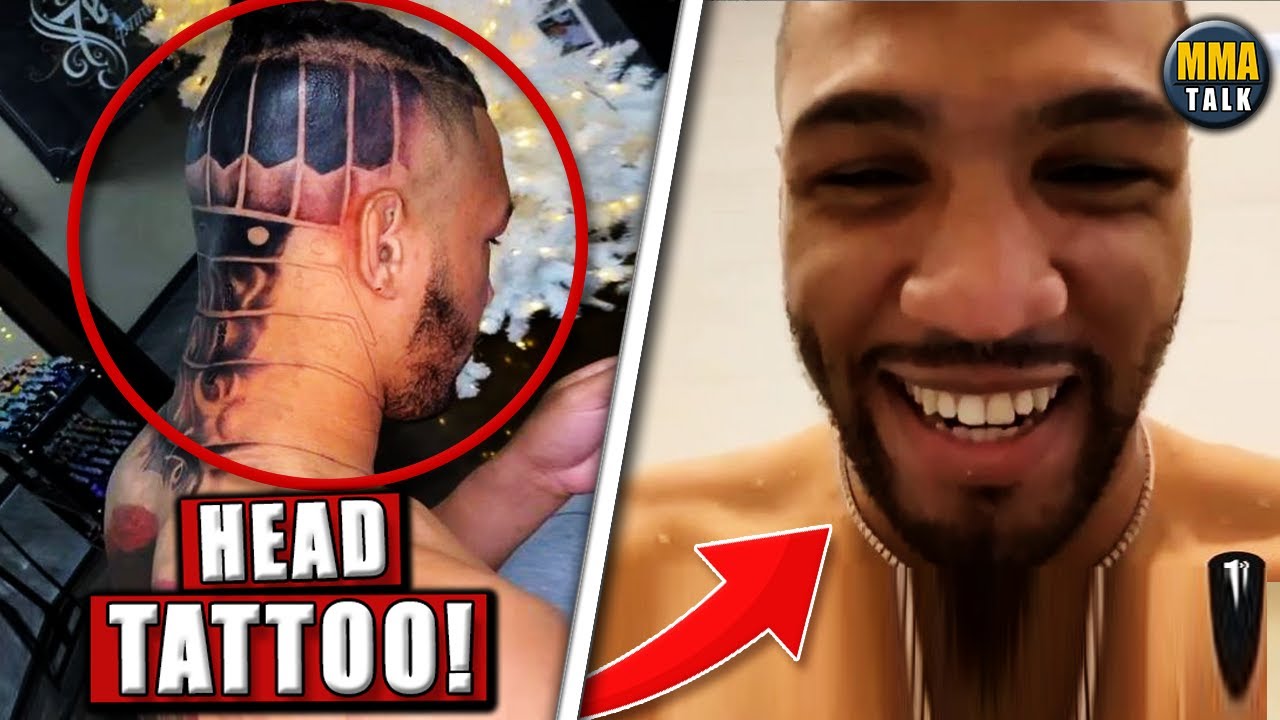 UFC news Kevin Lee shows off giant new head and neck tattoo