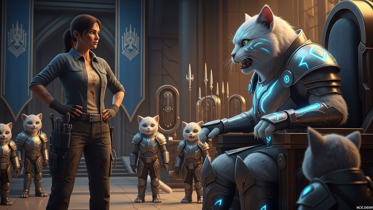 "Who Fixed My Armor?" the cat Queen Roared — A Lone Human Mechanic Replied