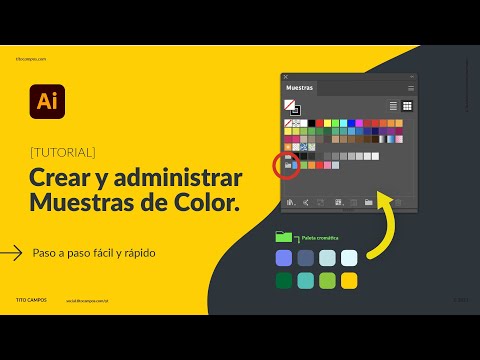 Video: ¿Cómo agrego color a la biblioteca de Illustrator?