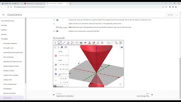 Conic sections – GeoGebra(YOU Zhiya)